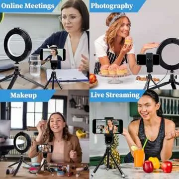 6" Ring Light with Stand for YouTube and Makeup