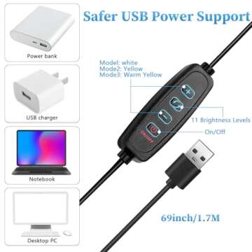 6" Ring Light with Stand for YouTube and Makeup