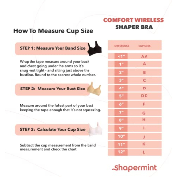 SHAPERMINT Wirefree Compression Bras for Women