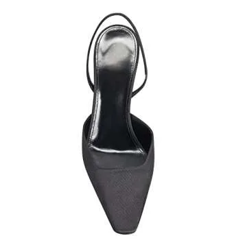 Kluolandi Women's Satin Slingback Pumps for Weddings