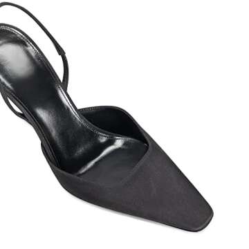 Kluolandi Women's Satin Slingback Pumps for Weddings