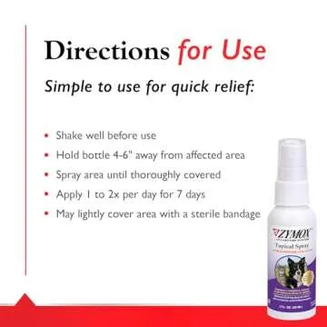 PET KING BRANDS Zymox Topical Hot Spot Spray for Dogs and Cats with .5% Hydrocortisone, 2oz