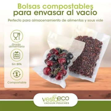 VestaEco Compostable Vacuum Seal Rolls - Eco-Friendly Food Storage