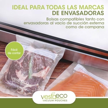 VestaEco Compostable Vacuum Seal Rolls - Eco-Friendly Food Storage