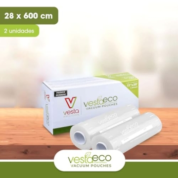 VestaEco Compostable Vacuum Seal Rolls - Eco-Friendly Food Storage