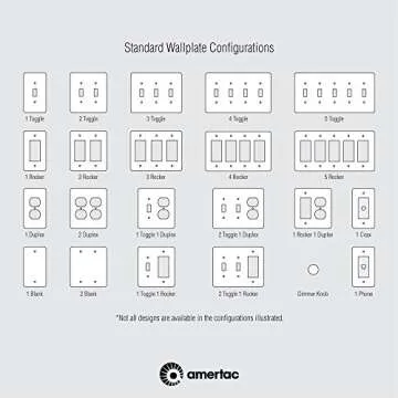 Amerelle Steps Single Toggle Cast Metal Wallplate in Rustic Brass