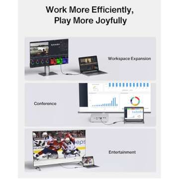 IVANKY Mini DisplayPort to HDMI Adapter, Mini DP(Thunderbolt) to HDMI Adapter, Gold-Plated Braided,Thunderbolt 2 to HDMI Compatible with MacBook Air/Pro, Microsoft Surface Pro/Dock, Monitor, Projector