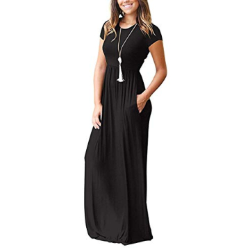 AUSELILY Women's Maxi Dress Comfortable Stylish with Pockets