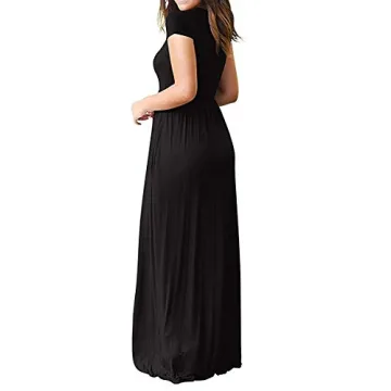 AUSELILY Women's Maxi Dress Comfortable Stylish with Pockets