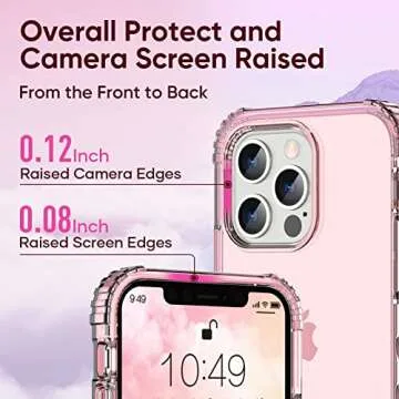 KEVKEEK iPhone 12 Pro Max Clear Case for Women