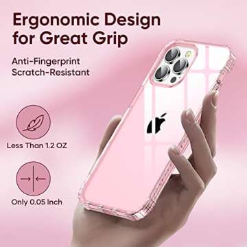 KEVKEEK iPhone 12 Pro Max Clear Case for Women