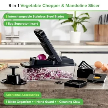 PrepNaturals 12-in-1 Vegetable Chopper & Mandoline Slicer