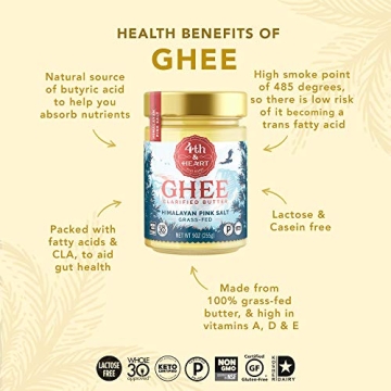 4th & Heart Himalayan Pink Salt Grass-Fed Ghee Benefits