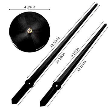 AILILIFE 3D DIY Wall Clock for Creative Home Decor