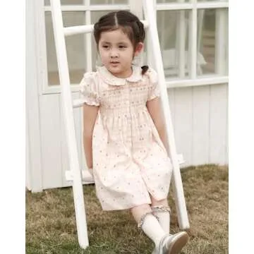 Floral Smocked Dress for Baby Girls - Vintage Style