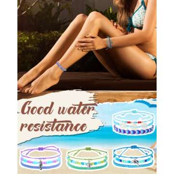 Hicarer 29 Pcs Waterproof Adjustable Friendship Bracelets