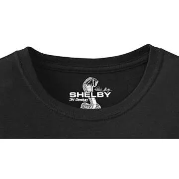 Men's Shelby Cobra Black T-Shirt - Casual Crew Neck Style