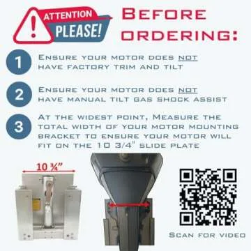 Adjustable Manual Boat Jack Plate – High Grade Marine Aluminum – Standard Unit - for up to 30hp ...