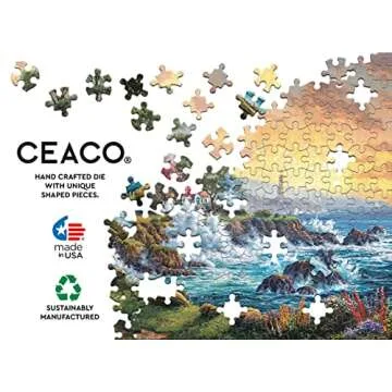 Ceaco Thomas Kinkade Seaside Haven 2000 Piece Puzzle