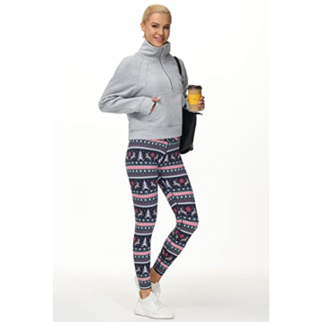 Women's Fleece Half Zip Pullover with Thumb Holes & Pockets