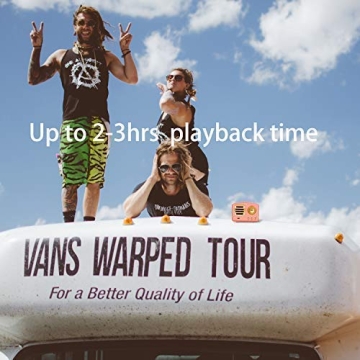 Dosmix Portable Bluetooth Stereo Speaker, Enhanced Bass Retro Wireless Vintage Speaker with TF Card Slot, Built-in Mic for Travel, Home, Beach, Kitchen for Android/iOS Devices (Pink)