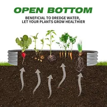 Raised Garden Bed Galvanized Planter Box Outdoor, 5ft Oval Large Rot-Resistant Metal Garden Bed Planter for Vegetables Flower Herb (Silver)