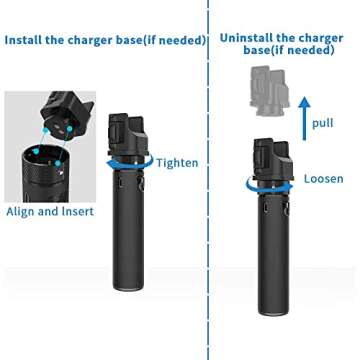 Smatree Extension Rod Power Stick, 5000mAh Portable Osmo Pocket 2 Power Bank with Tripod Compatible with DJI Osmo Pocket 2 & DJI Osmo Pocket 1(Not fit with Pocket 3!)