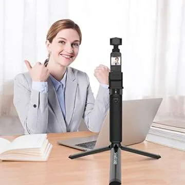 Smatree Extension Rod Power Stick, 5000mAh Portable Osmo Pocket 2 Power Bank with Tripod Compatible with DJI Osmo Pocket 2 & DJI Osmo Pocket 1(Not fit with Pocket 3!)