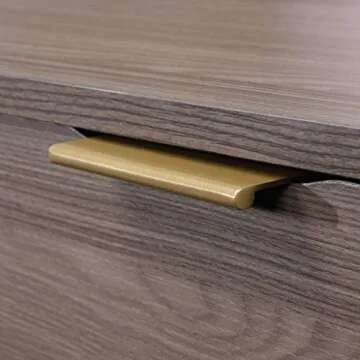 Sauder International Lux L-Shaped Desk, Diamond Ash Finish