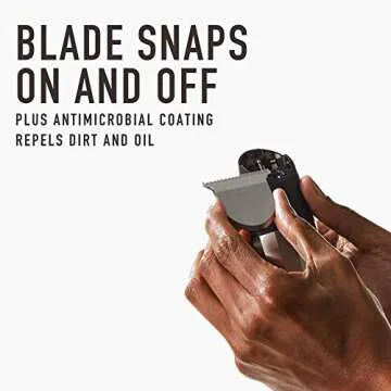 Beard Trimmer + T-Blade Bundle By Bevel - Clippers for Men, Cordless, Rechargeable, Tool-free Zero Gap Dial, High Power, 8 Hour Battery Life, 6 Month Standby