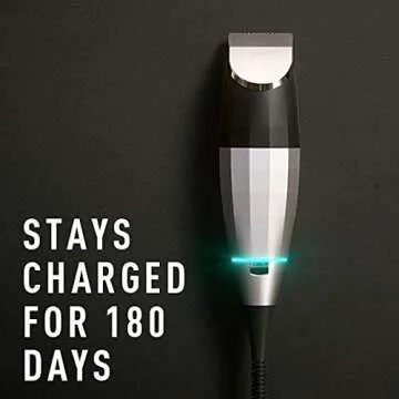 Beard Trimmer + T-Blade Bundle By Bevel - Clippers for Men, Cordless, Rechargeable, Tool-free Zero Gap Dial, High Power, 8 Hour Battery Life, 6 Month Standby