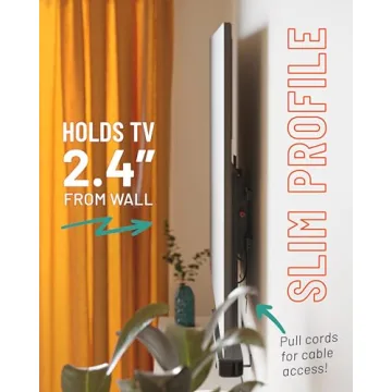 ECHOGEAR Wall Mount for 90" TVs - Low Profile & Safe