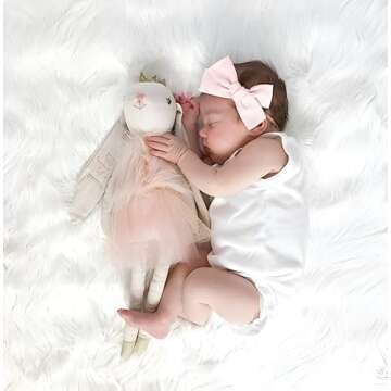 MON AMI Princess Bunny Stuffed Doll - 18", Soft & Cuddly Plush Animal Doll for Kids of All Ages, Use as Toy or Room Décor