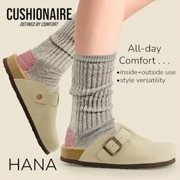 CUSHIONAIRE Hana Comfortable Vegan Suede Clogs for Women
