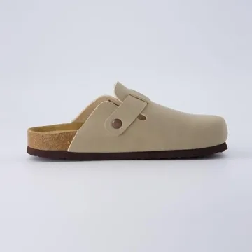 CUSHIONAIRE Hana Comfortable Vegan Suede Clogs for Women