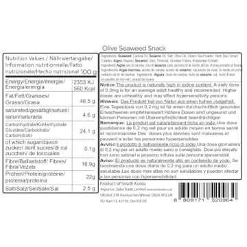 Daechun(Choi's1) Seaweed Snack, (Pack of 20), Original, Sea Salt, Green Tea Powder, Product of Korea