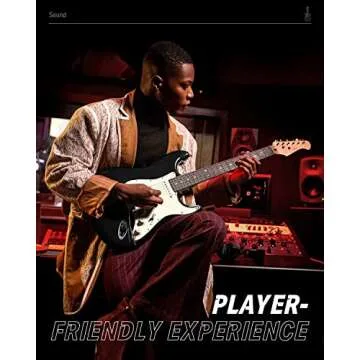 Donner 39 Inch Electric Guitar, Seeker Series DST-400 Solid Alder Body Electric Guitar for Intermediate & Pro Players, Single Coil Split System & Tremolo Bridge, Bonus Bag, Cable, Strap