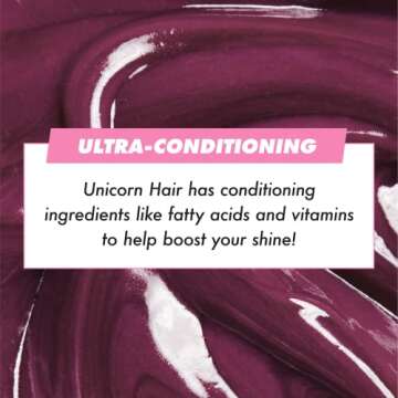 Lime Crime Unicorn Hair Dye Full Coverage, Aesthetic (Mauve) - Vegan and Cruelty Free Semi-Permanent Hair Color Conditions & Moisturizes - Temporary Mauve Hair Dye With Sugary Citrus Vanilla Scent