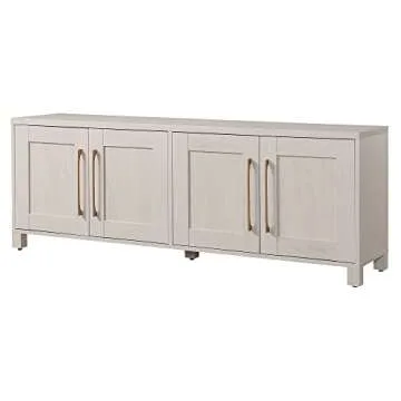 Henn&Hart Alder White TV Stand for Up to 80" TVs