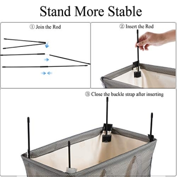 Haundry 2 Pack Light and Dark Laundry Hamper Set