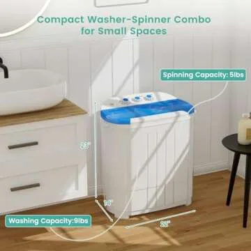 Auertech 14 Lbs Portable Washing Machine - Compact & Efficient