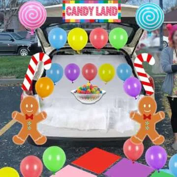 Candy Land Trunk or Treat Car Suv Decorations Kit Halloween Trunk or Treat Decoration for Candyland Party Supplies