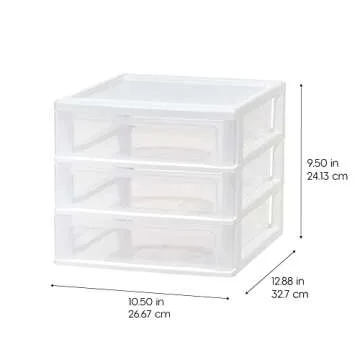 IRIS USA 3-Drawer Organizer - Functional Desktop Storage