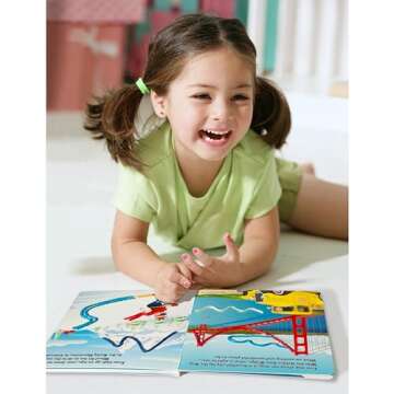 WIKKI STIX USA Fun Book. 20 Pages of Colorful Scenes and Activities. Perfect Roadtrip Essential for Kids. Comes with 72 Colorful