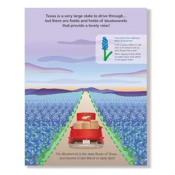 WIKKI STIX USA Fun Book. 20 Pages of Colorful Scenes and Activities. Perfect Roadtrip Essential for Kids. Comes with 72 Colorful