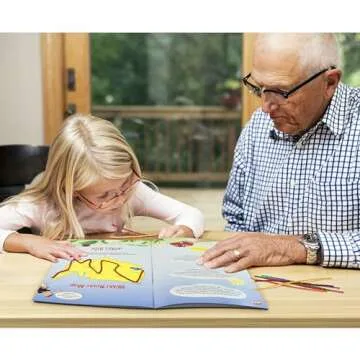 WIKKI STIX USA Fun Book. 20 Pages of Colorful Scenes and Activities. Perfect Roadtrip Essential for Kids. Comes with 72 Colorful