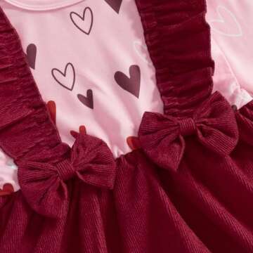 Valentines Baby Girl Romper Dress - Adorable & Comfortable