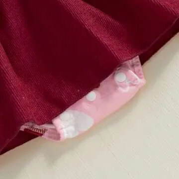 Valentines Baby Girl Romper Dress - Adorable & Comfortable