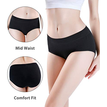 Comfortable Cotton Mid Rise Briefs for Women
