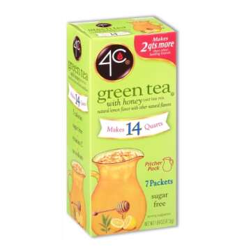 4C Pitcher Packs, Green Tea 8 Pack - Makes 14 Quarts of Refreshing Drink